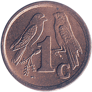 1 Цент (Cent) - 1991 - Південно-Африканська Республіка