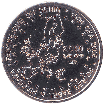 1500 Франків (Francs) - 2005 - Бенін