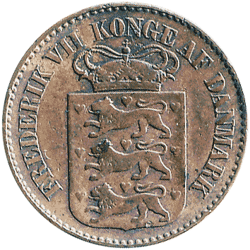 1 Цент (Cent) - 1859 - Данська Вест-Індія