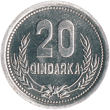 20 Кіндарків (Qindarka) - 1988 - Албанія