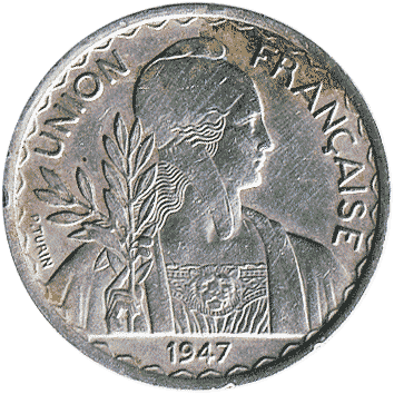 1 Піастр (Piastre) - 1947 - Французький Індокитай