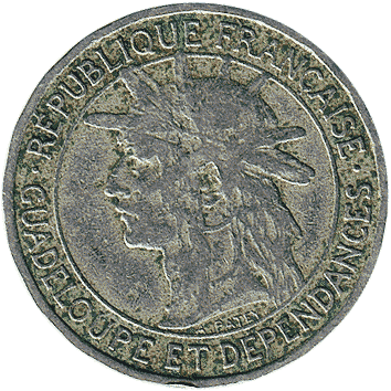 1 Франк (Franc) - 1903 - Гваделупа