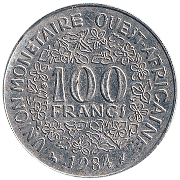 100 Франків (Francs) - 1984 - Західно-Африканські Держави
