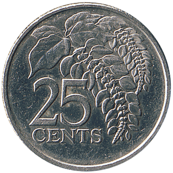 25 Центів (Cents) - 1998 - Тринідад і Тобаго