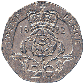 20 Пенсів (Pence) - 1982 - Велика Британія