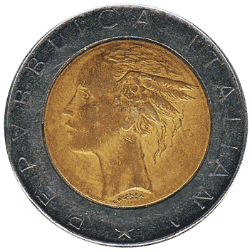 500 Лір (Lire) - 1987 - Італія