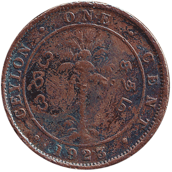 1 Цент (Cent) - 1923 - Цейлон
