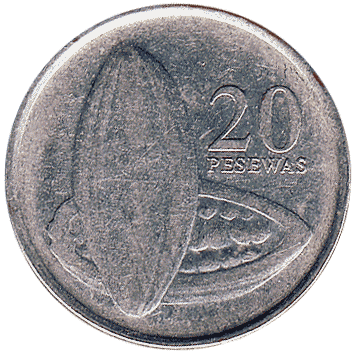 20 Песев (Pesewas) - 2007 - Гана