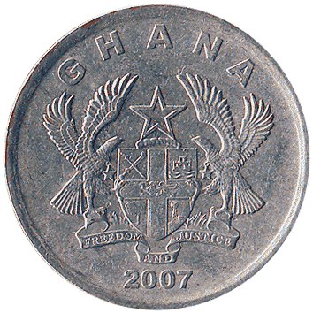 20 Песев (Pesewas) - 2007 - Гана