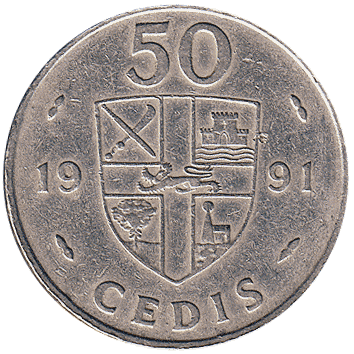50 Седі (Cedi) - 1991 - Гана