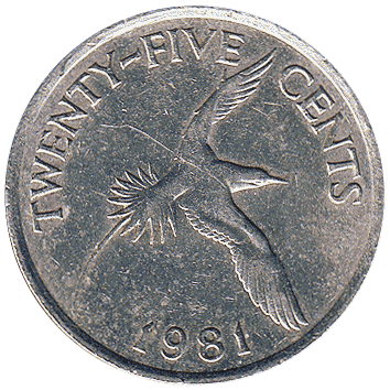 25 Центів (Cents) - 1981 - Бермудські острови