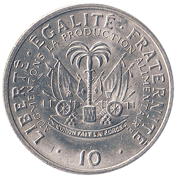 10 Сантимів (Centimes) - 1975 - Гаїті