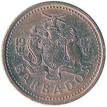 1 Цент (Cent) - 1987 - Барбадос