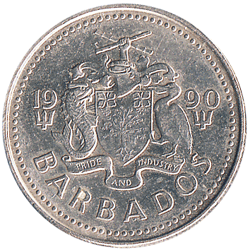 25 Центів (Cents) - 1990 - Барбадос