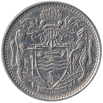 25 Центів (Cents) - 1986 - Гаяна