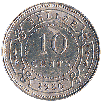 10 Центів (Cents) - 1980 - Беліз