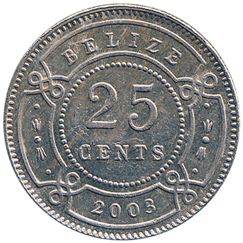 25 Центів (Cents) - 2003 - Беліз
