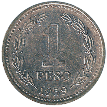 1 Песо (Peso) - 1959 - Аргентина