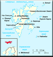 Карта Шпіцбергену