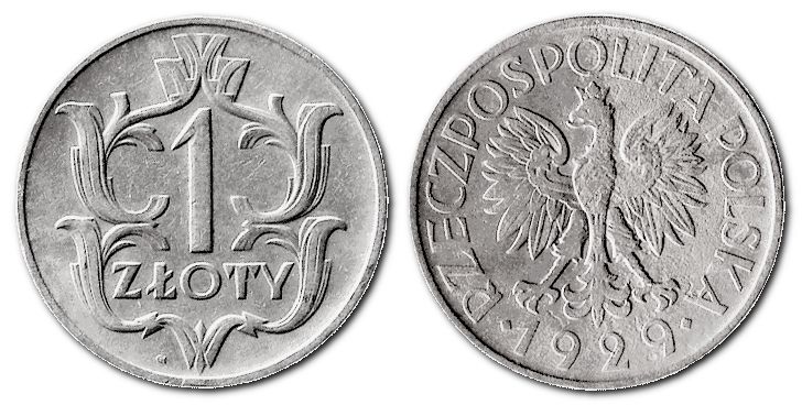 1 zloty 1929 – Rzeczpospolita Polska