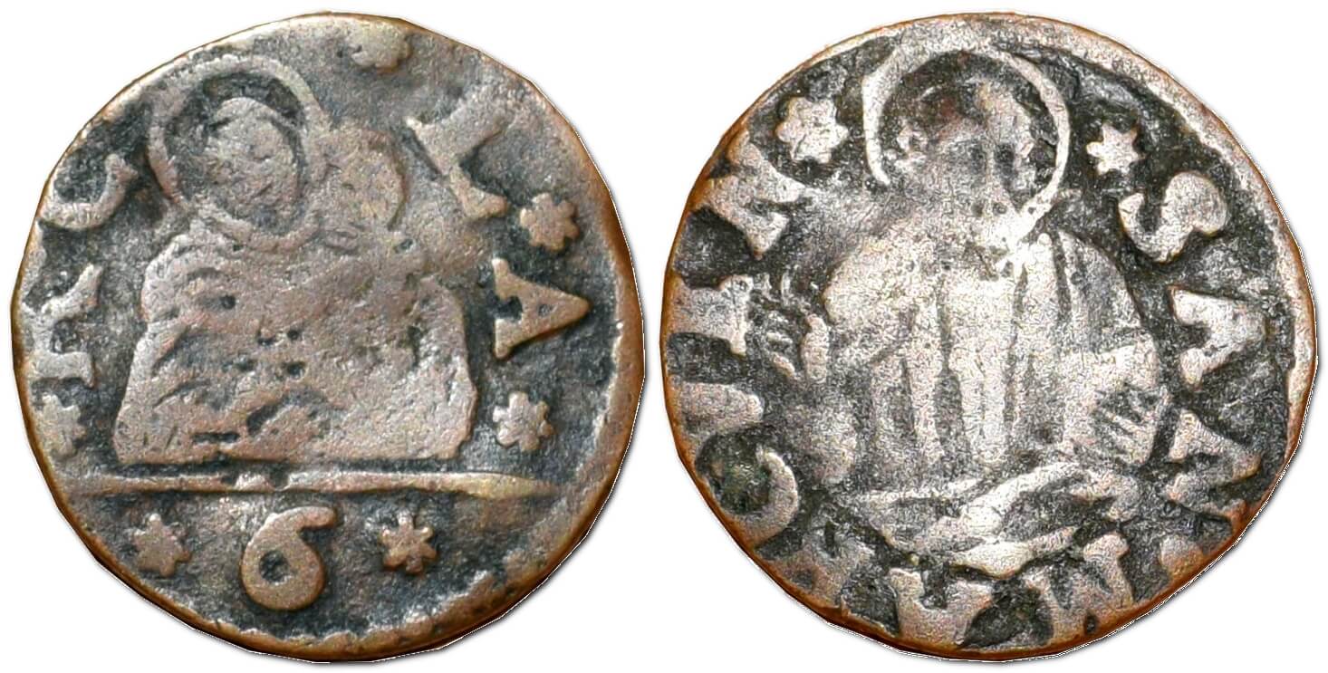 6 Багаттіні, ND (1619) – монета Венеціанської республіки