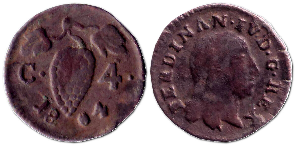 Грано, 1789 – монета Неаполітанського королівства (Італія)