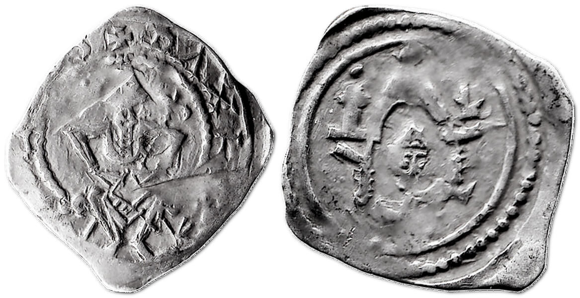 Фрізахський пфеніг, 1194-1230 рр. – монета Герцогства Штирія (Австрія)