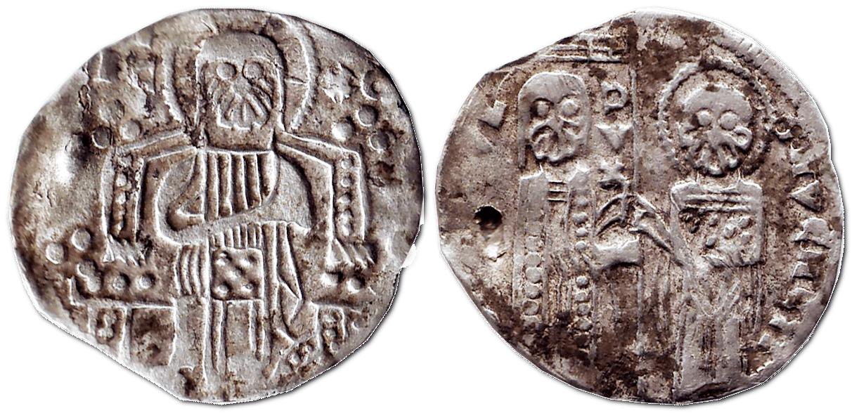 Гроссо, 1280-1292 – монета Венеціанської республіки (болгарська тогочасна імітація)