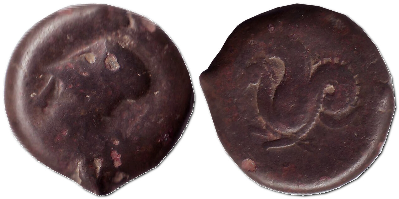 Літра, 405-367 рр. до н.е. – монета м. Сіракузи (давньогрецька колонія на о. Сицилія)
