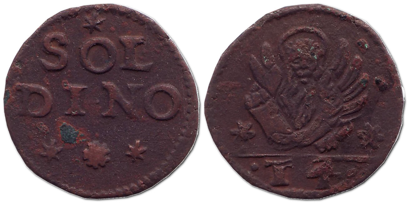 Сольдіно, ND (1610-1650) – монета Королівства Кандія (о. Крит; Венеціанська республіка)